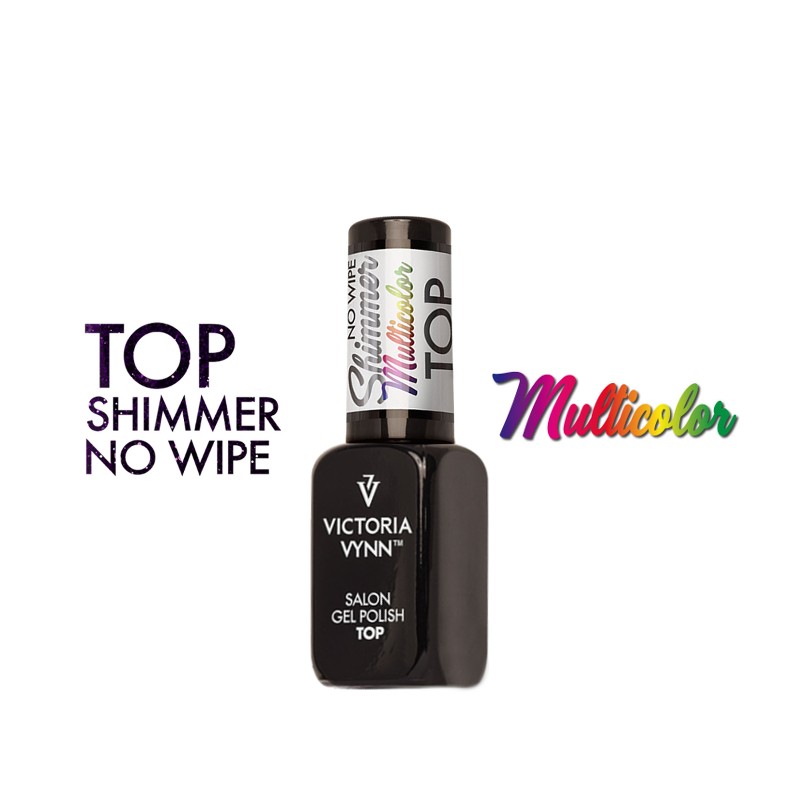 Gel Polish Top No Wipe Shimmer MULTICOLOR Victoria Vynn 8 ml Gel Polish Top No Wipe Shimmer MULTICOLOR Victoria Vynn 8 ml